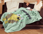Personalized Bluey Family Baby Blanket, Bluey Halloween Soft Birthday Blanket, Bluey Booey Seamles Blanket for Kid - Image 3