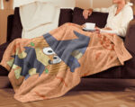 Personalized Bluey Family Baby Blanket, Bluey Halloween Soft Birthday Blanket, Bluey Booey Seamles Blanket for Kid - Image 3