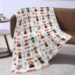 Halloween Superhero Blanket, Custom Name Halloween Marvel Blanket - Image 2