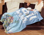 Personalized Bluey Family Baby Blanket, Bluey's Big World Blanket, Bluey Birthday Blanket for Kid - Image 2
