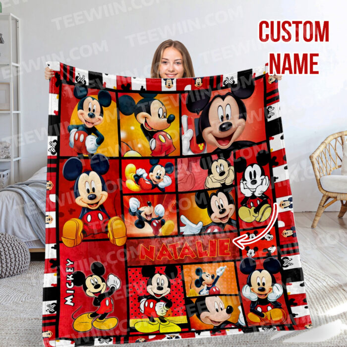 Family Mickey Mouse And Friends Quilt Mickey Mouse Fleece Blanket Mickey Mouse - Image 3