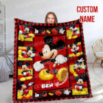 Family Mickey Mouse And Friends Quilt Mickey Mouse Fleece Blanket Mickey Mouse - Image 5