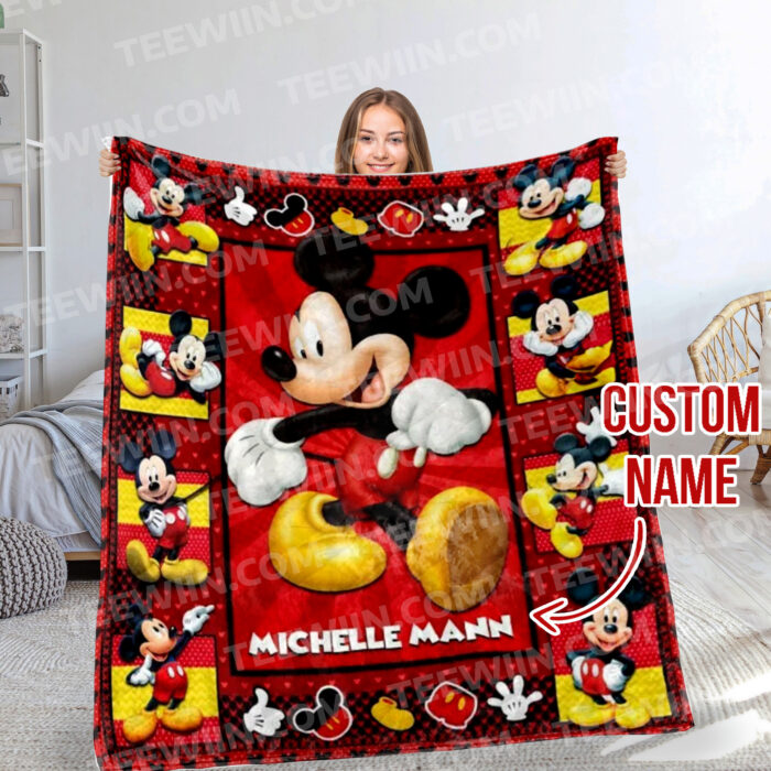 Family Mickey Mouse And Friends Quilt Mickey Mouse Fleece Blanket Mickey Mouse - Image 7