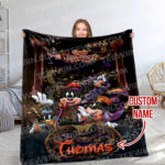 Disney Fall Disneyland Halloween Blanket, Mickey Mouse Fleece Blanket Mickey Mouse - Image 9