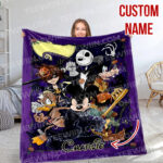 Disney Fall Disneyland Halloween Blanket, Mickey Mouse Fleece Blanket Mickey Mouse - Image 4