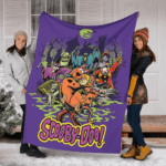 Scooby-Doo Fleece Blanket, Scooby Doo Ruh Roh Blanket, Scooby-Doo Halloween Blanket, Lovers Blanket