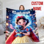 Personalized Disney Stitch Blanket Fleece Blanket, Stitch Custom Name Blanket - Image 8