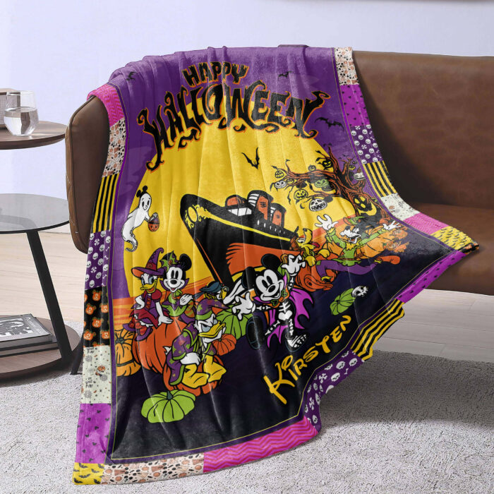 Personalized Disney Mickey Blanket Fleece Blanket, Disney Cruise Line Is Now Offering A Special BOO Custom Name Blanket - Image 3