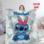 Disney Stitch Printed Soft Blanket, Multipurpose Flannel Blanket Warm Blanket For Car Office Picnic Camping Home - Image 9