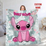 Disney Stitch Printed Soft Blanket, Multipurpose Flannel Blanket Warm Blanket For Car Office Picnic Camping Home - Image 7