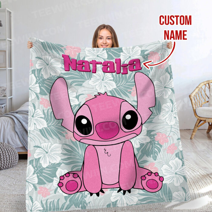 Disney Stitch Printed Soft Blanket, Multipurpose Flannel Blanket Warm Blanket For Car Office Picnic Camping Home - Image 7