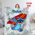 Disney Stitch Printed Soft Blanket, Multipurpose Flannel Blanket Warm Blanket For Car Office Picnic Camping Home - Image 6