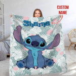 Disney Stitch Printed Soft Blanket, Multipurpose Flannel Blanket Warm Blanket For Car Office Picnic Camping Home - Image 8