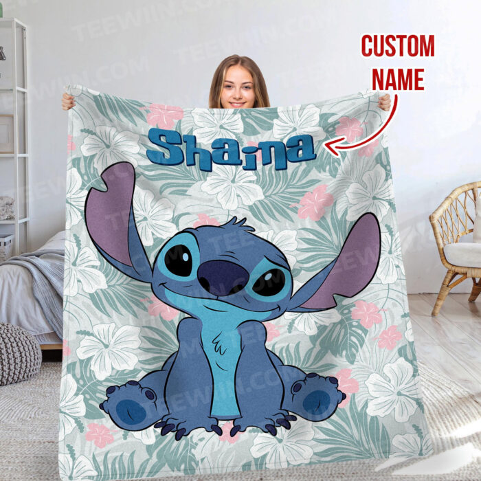 Disney Stitch Printed Soft Blanket, Multipurpose Flannel Blanket Warm Blanket For Car Office Picnic Camping Home - Image 8