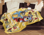 Personalized Bluey Blanket, Red Bluey Deadpool & Wolverine Blanket, Bluey Birthday Blanket, Bluey Family Blanket for Kid - Image 4