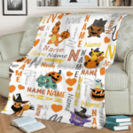 Halloween Blanket, Anime Blanket, PKM Gifts, Charizard Sherpa, Movie Cartoon Character Blanket, TV Show Blanket - Image 3