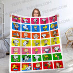 Personalized Snoopy Olympic Blanket, The Peanuts Custom Name Snoopy Blanket, Baby Shower Blanket