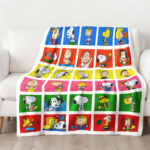 Personalized Snoopy Olympic Blanket, The Peanuts Custom Name Snoopy Blanket, Baby Shower Blanket - Image 2