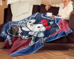 Personalized Hello Kitty Sonic Blanket, Super Hero Hello Kitty Blanket - Image 3