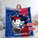 Personalized Hello Kitty Sonic Blanket, Super Hero Hello Kitty Blanket
