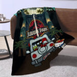 Personalized Hello Kitty Jurassic Park Blanket, Super Hero Hello Kitty Blanket - Image 4