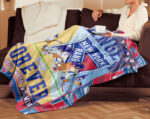 Personalized Bluey Blanket, NHL New York Rangers Bluey Blanket, Bluey Birthday Blanket, Family Blanket for Kid - Image 3