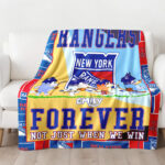Personalized Bluey Blanket, NHL New York Rangers Bluey Blanket, Bluey Birthday Blanket, Family Blanket for Kid - Image 4