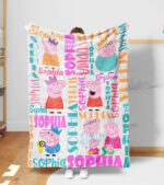 Personalized Cartoon Blanket, Cartoon Blanket, Custom Blanket, Adults blanket, Birthday Gifts, Custom Name Blanket, Monogram blanket