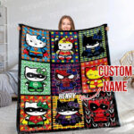 Personalized Name Hello Kitty Soft Blanket, Hello Kitty Cosplay Blanket For - Image 2