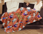 Personalized Snoopy Halloween Blanket, The Peanuts Custom Name Snoopy Blanket, Baby Shower Blanket - Image 4