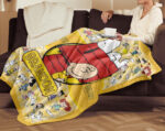 Personalized Snoopy Lovers Blanket, The Peanuts Custom Name Snoopy Blanket, Baby Shower Blanket - Image 4