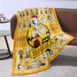 Personalized Snoopy Lovers Blanket, The Peanuts Custom Name Snoopy Blanket, Baby Shower Blanket - Image 2