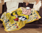 Personalized Snoopy Lovers Blanket, The Peanuts Custom Name Snoopy Blanket, Baby Shower Blanket - Image 4