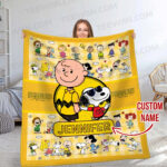 Personalized Snoopy Lovers Blanket, The Peanuts Custom Name Snoopy Blanket, Baby Shower Blanket - Image 6