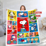 Personalized Snoopy Olympic Blanket, Faster, Higher, Stronger, Together Snoopy Olumpic Blanket, Baby Shower Blanket