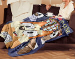 Personalized Bluey Blanket, Home Alone Bluey Blanket, Bluey Birthday Blanket, Family Blanket for Kid - Image 4