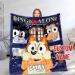 Personalized Bluey Blanket, Home Alone Bluey Blanket, Bluey Birthday Blanket, Family Blanket for Kid