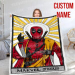 Personalized Name Deadpool and Wolverine Soft Blanket, Mavel Superhero Blanket For Kid - Image 6