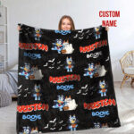 Personalized Bluey Blanket, Bluey Fabric Dog, Bluey and Bingo Fabric Blanket, Bluey Birthday Blanket, Bluey Family Blanket for Kid - Image 5