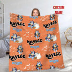 Personalized Bluey Blanket, Bluey Fabric Dog, Bluey and Bingo Fabric Blanket, Bluey Birthday Blanket, Bluey Family Blanket for Kid - Image 8