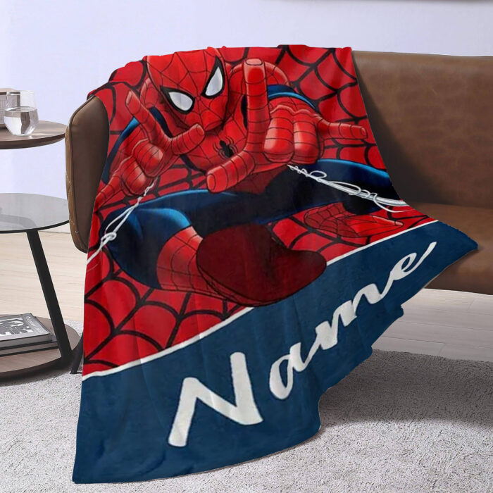 Personalized Name Disney Spider Man Blanket, Spider-Man Blanket, Spider-Man and His Amazing Friends Blanket - Image 3