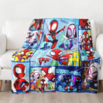 Personalized Name Disney Spider Man Blanket, Spider-Man Blanket, Spider-Man and His Amazing Friends Blanket - Image 2