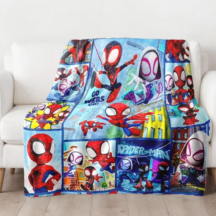 Personalized Name Disney Spider Man Blanket, Spider-Man Blanket, Spider-Man and His Amazing Friends Blanket - Image 2