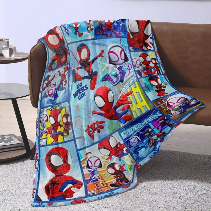 Personalized Name Disney Spider Man Blanket, Spider-Man Blanket, Spider-Man and His Amazing Friends Blanket - Image 3