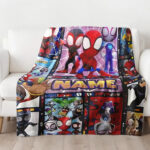 Personalized Name Disney Spider Man Blanket, Spider-Man Blanket, Spider-Man and His Amazing Friends Blanket - Image 2