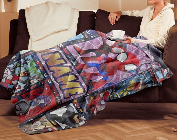 Personalized Name Disney Spider Man Blanket, Spider-Man Blanket, Spider-Man and His Amazing Friends Blanket - Image 4
