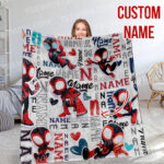 Personalized Name Disney Spider Man Blanket, Spider-Man Blanket, Spider-Man and His Amazing Friends Blanket