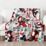 Personalized Name Disney Spider Man Blanket, Spider-Man Blanket, Spider-Man and His Amazing Friends Blanket - Image 3