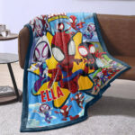 Personalized Name Disney Spider Man Blanket, Spider-Man Blanket, Spider-Man and His Amazing Friends Blanket - Image 4