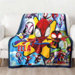 Personalized Name Disney Spider Man Blanket, Spider-Man Blanket, Spider-Man and His Amazing Friends Blanket - Image 2
